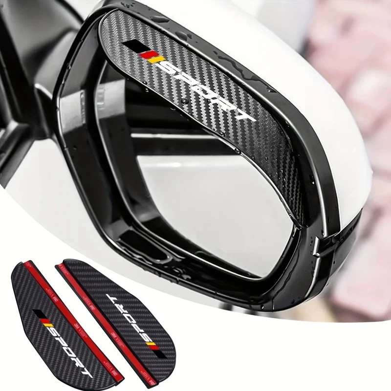 2 stücke Auto Rückspiegel Regen Augenbraue Carbon Fiber Spiegel Regen Schnee Blocker Sonnenblende Für Audi Für BMW Für mercedes Für Benz Für VW Für Toyota