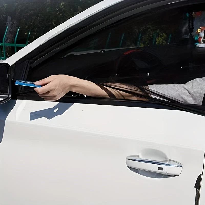 4 Stück Auto-Sonnenschutzfenster, Auto-Bildschirmfenster, atmungsaktiv und gegen Mücken, schützen Sie Ihre Sicherheit