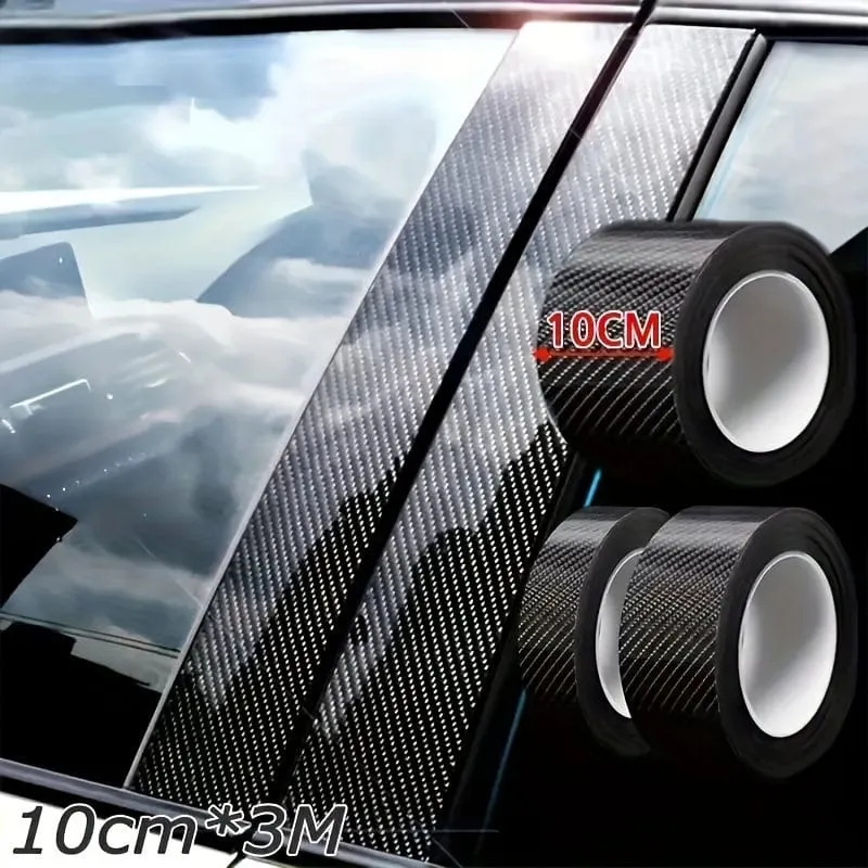 5D-Autodekoration, Autoaufkleber, Karosserie-PVC-Aufkleber mit Kohlefaser-Textur, multifunktionale wasserdichte Stereo-Aufkleber