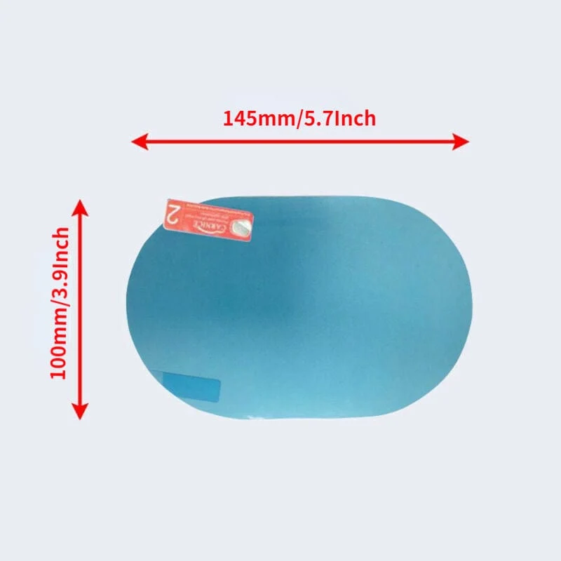 2 stücke Auto Anti-Regen Klar Film Hinten Linsen Schutz Düse Wasserdichte Film Auto Aufkleber Armaturen 100 x145mm (3.9*5.7 zoll)