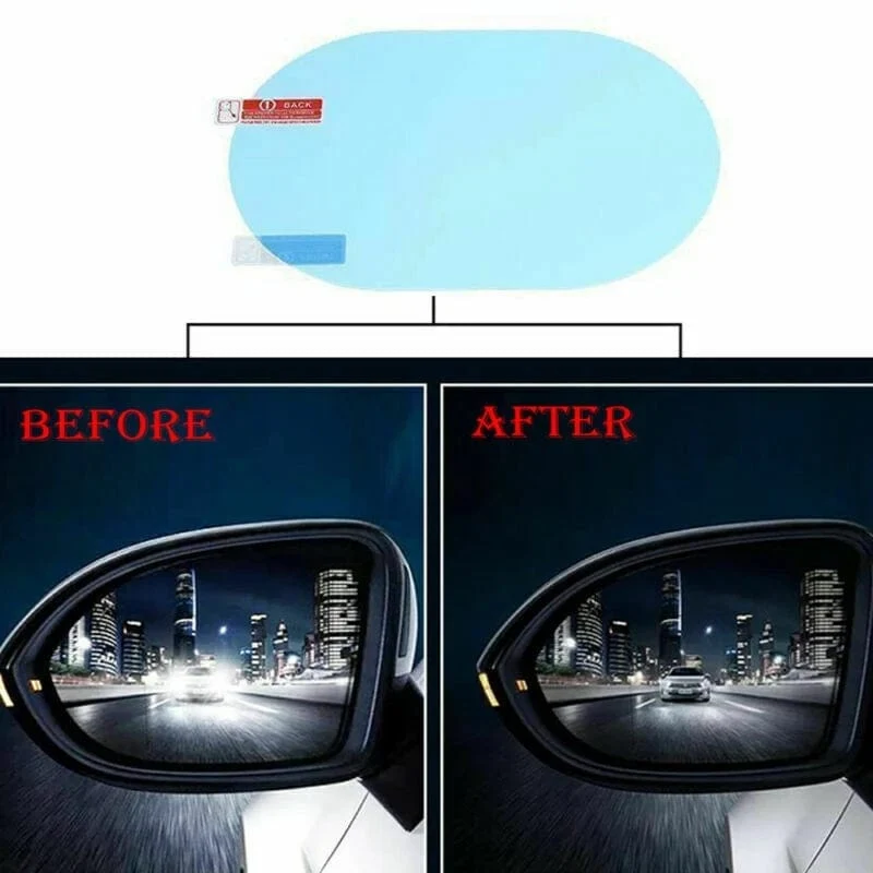 2 stücke Auto Anti-Regen Klar Film Hinten Linsen Schutz Düse Wasserdichte Film Auto Aufkleber Armaturen 100 x145mm (3.9*5.7 zoll)