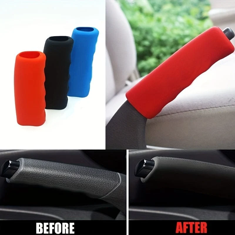 Universelle rutschfeste Handbremsgriffabdeckung für die Motorhaube – verschönern Sie Ihr Auto mit farbenfrohem Silikon-Zubehör!