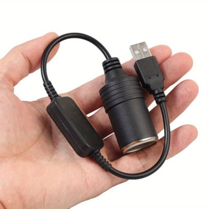1pc 5V 2A USB Zu 12V Auto Steckdose USB Männlich Zu Weiblich Leichter Adapter Konverter Auto elektronik Zubehör