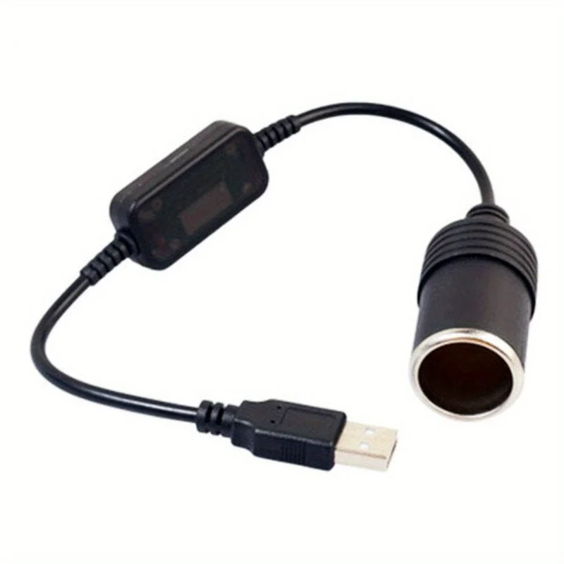 1pc 5V 2A USB Zu 12V Auto Steckdose USB Männlich Zu Weiblich Leichter Adapter Konverter Auto elektronik Zubehör