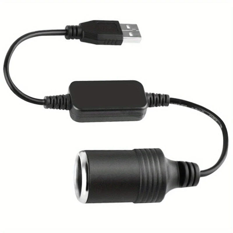1pc 5V 2A USB Zu 12V Auto Steckdose USB Männlich Zu Weiblich Leichter Adapter Konverter Auto elektronik Zubehör