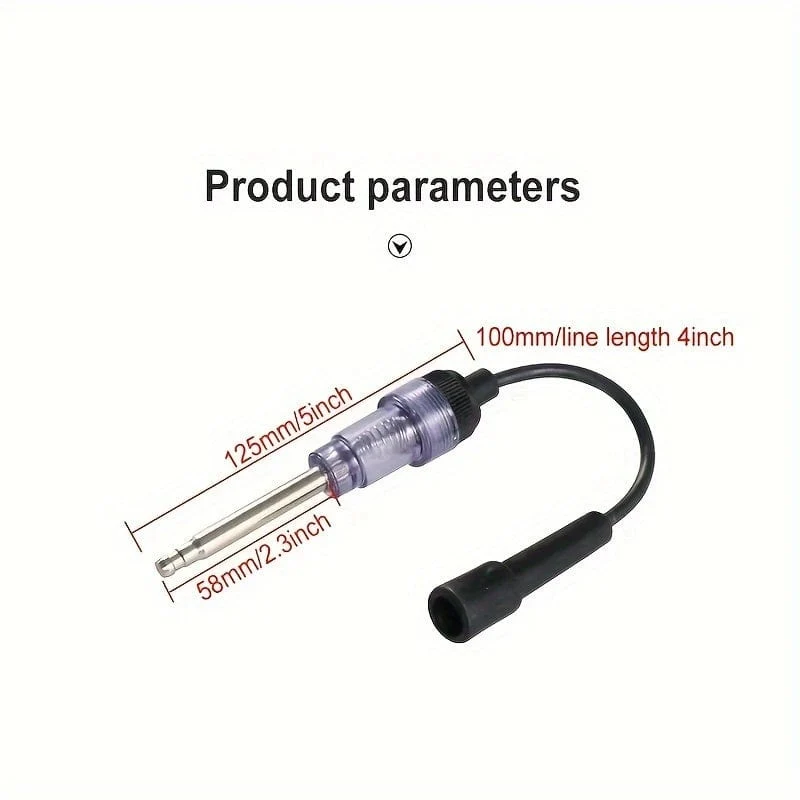 1 Stück Funkenprüfstecker: Verwenden Sie dieses Erkennungstool, um Probleme mit der Motorzündung zu diagnostizieren!