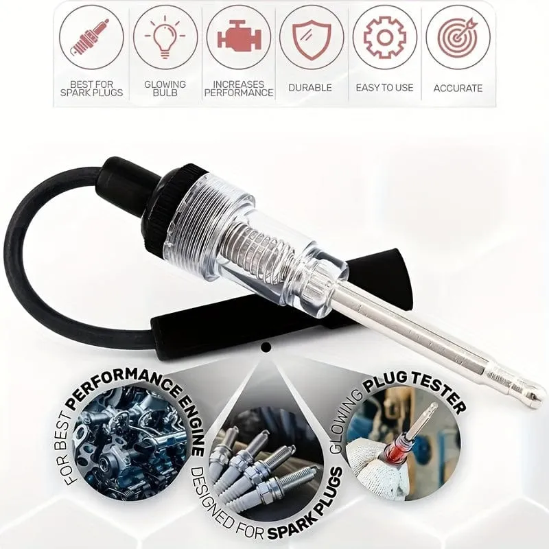 1 Stück Funkenprüfstecker: Verwenden Sie dieses Erkennungstool, um Probleme mit der Motorzündung zu diagnostizieren!