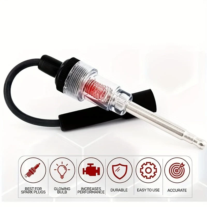 1 Stück Funkenprüfstecker: Verwenden Sie dieses Erkennungstool, um Probleme mit der Motorzündung zu diagnostizieren!
