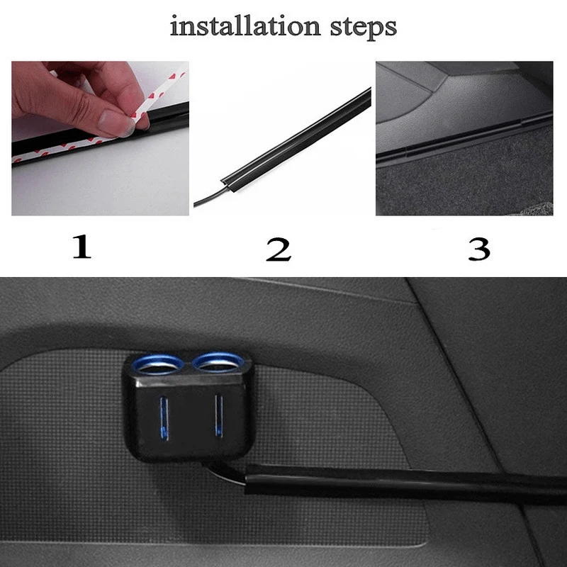4 stücke Auto Lade Daten Kabel Anordnung Kabelbaum Auto Innen Kabel Linie Hülse Schutz Universal Versteckte Draht Abdeckung