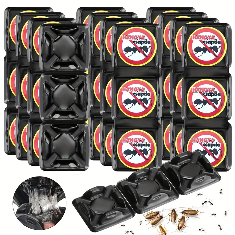3 Stück, Ameisenvernichter-Ameisenfallen, Spinnenfallen, wirksame Insektenfallen, Ameisenköder-Kleberfallen für den Innenbereich, für Insekten, Outdoor, Zuhause, Küche, Cricket, kriechende Insekten, Köderduft, ohne Pheromone