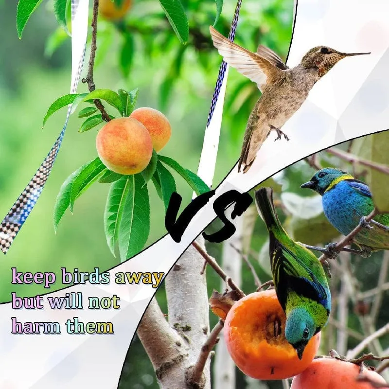 1 Stück, Vogelabschreckungsband, Vogelabwehr-Klebeband, reflektierendes, holografisches, doppelseitiges Taubenabschreckungsband zum Abschrecken von Vögeln für Spechte, Möwen, Krähen, Stare, Schwalben