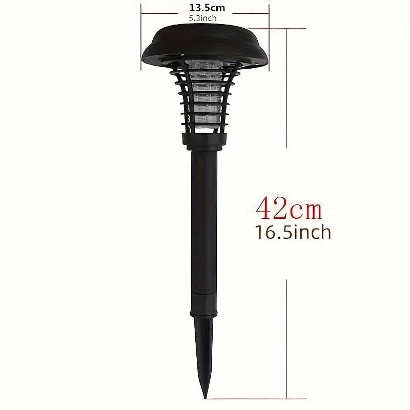 1/2 Stück, Solar-Mückenschutzlampe für den Außenbereich, Solar-Rasenlampe, Parkrasen, Hofstraße, Insekten- und Mückenschutz