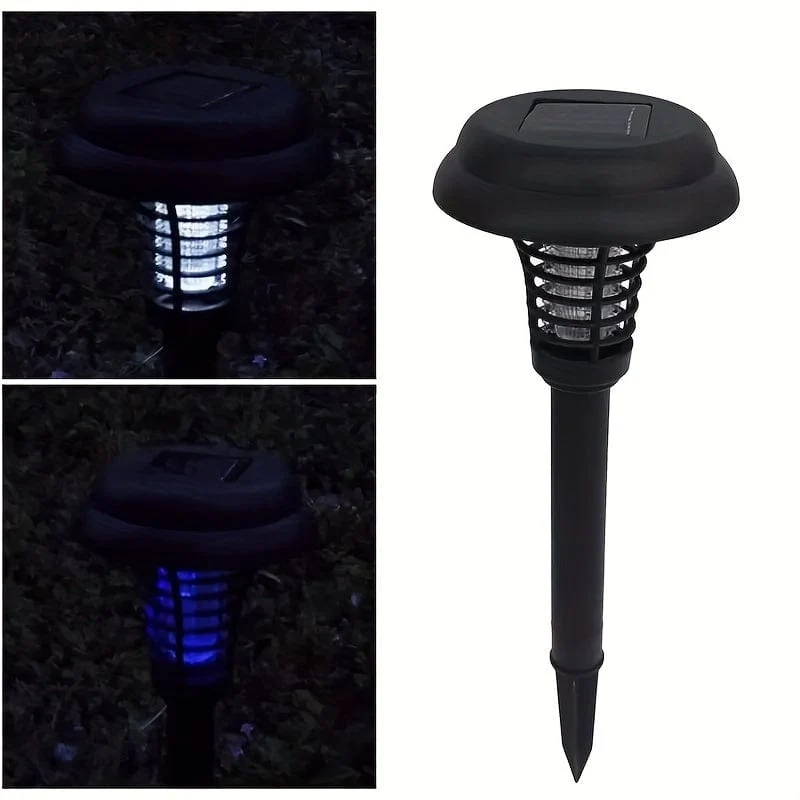 1/2 Stück, Solar-Mückenschutzlampe für den Außenbereich, Solar-Rasenlampe, Parkrasen, Hofstraße, Insekten- und Mückenschutz
