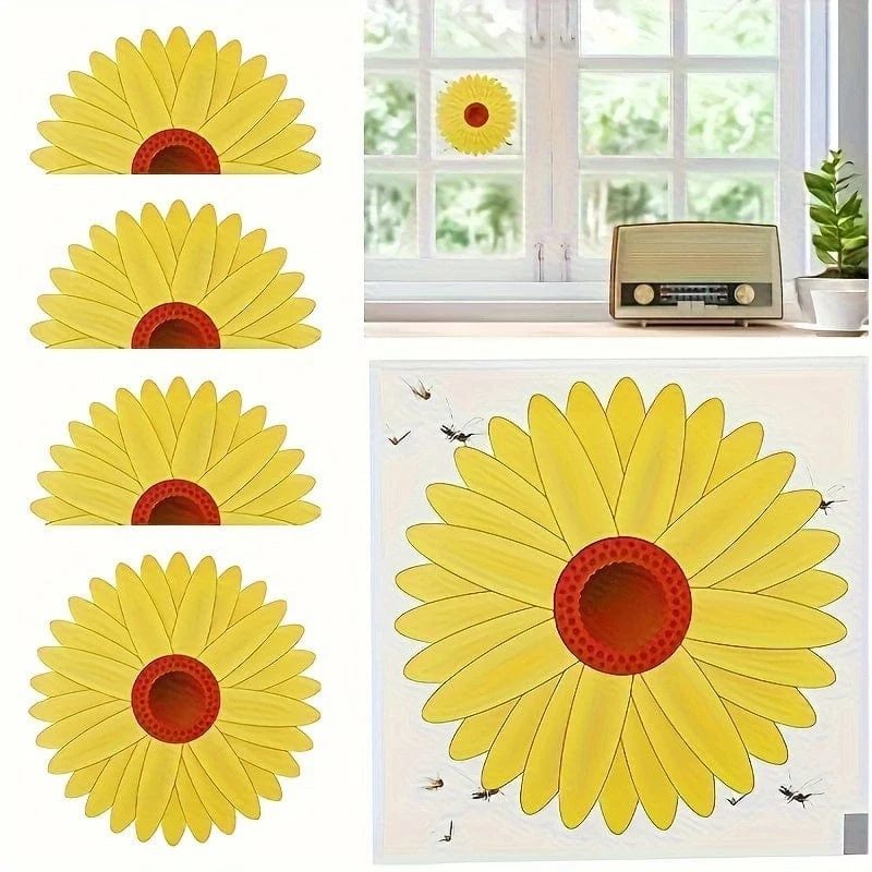 4/10/20/30 Stück, Fenster-Fliegenaufkleber, Insektenfalle, Küche, Schlafzimmer, Wohnzimmer, stark klebende Fangaufkleber, Schädlingsbekämpfung