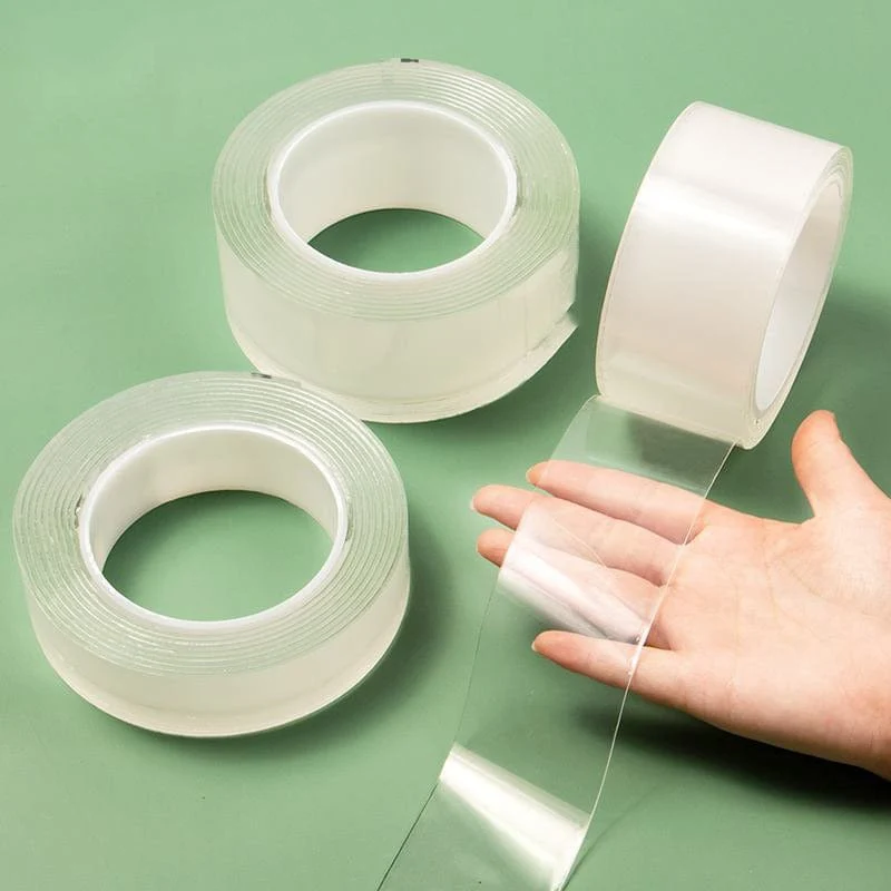 1 Stück, transparentes Nano-Klebeband, waschbar, wiederverwendbar, doppelseitiges Klebeband, spurloser Nano-Aufkleber, abnehmbarer Universal-Scheibenkleber