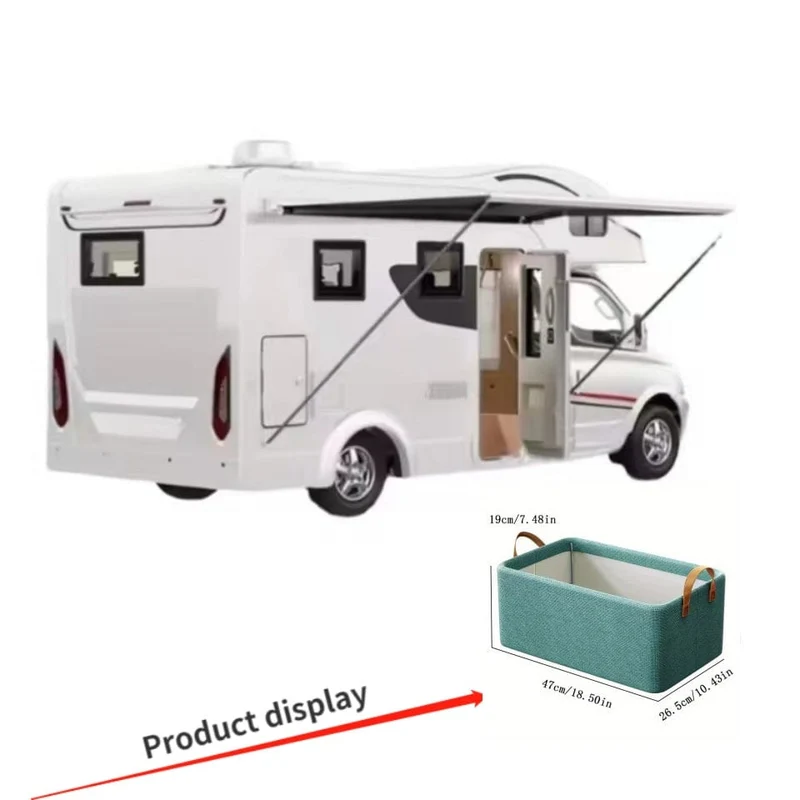 1 Stück faltbare Aufbewahrungsbox mit Stahlrahmen, großes Fassungsvermögen für Kleidung, Hosen, Aufbewahrungskorb, Auto-Aufbewahrungsbox