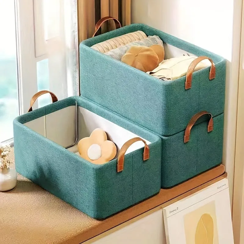 1 Stück faltbare Aufbewahrungsbox mit Stahlrahmen, großes Fassungsvermögen für Kleidung, Hosen, Aufbewahrungskorb, Auto-Aufbewahrungsbox