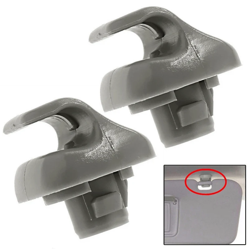 2 Stück Sonnenblende Clip 88217S01A01ZA für Honda 98–07 Accord 96–04 Civic 07–11 CR-V 03–05 Element