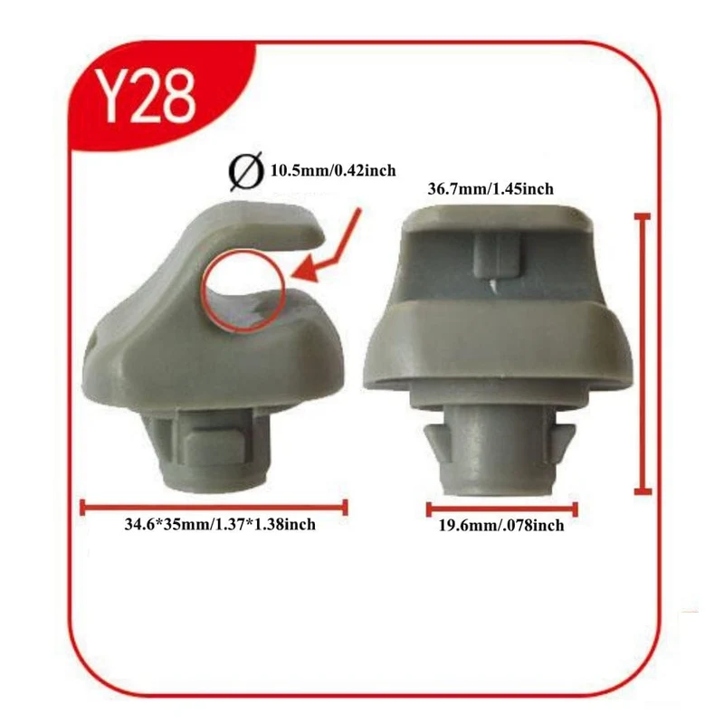 2 Stück Sonnenblende Clip 88217S01A01ZA für Honda 98–07 Accord 96–04 Civic 07–11 CR-V 03–05 Element