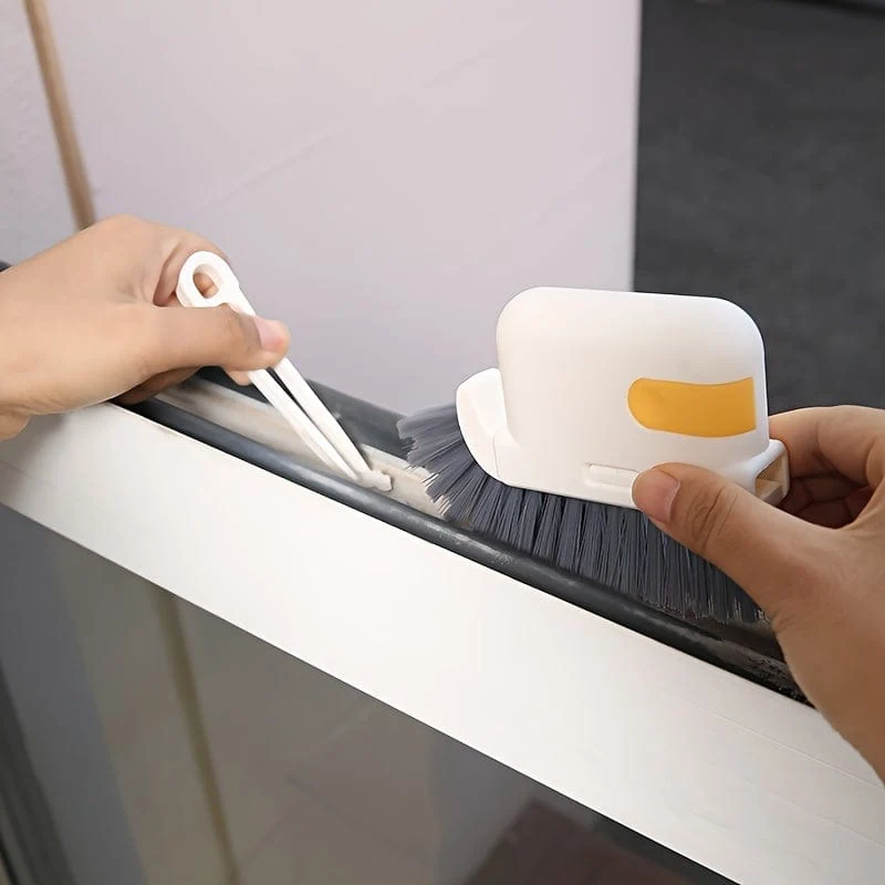 1 Stück Universal-Reinigungsbürste für kleine Lücken – perfekt für Türschienen und Fensterrahmen – Reinigungsmittel und Werkzeuge