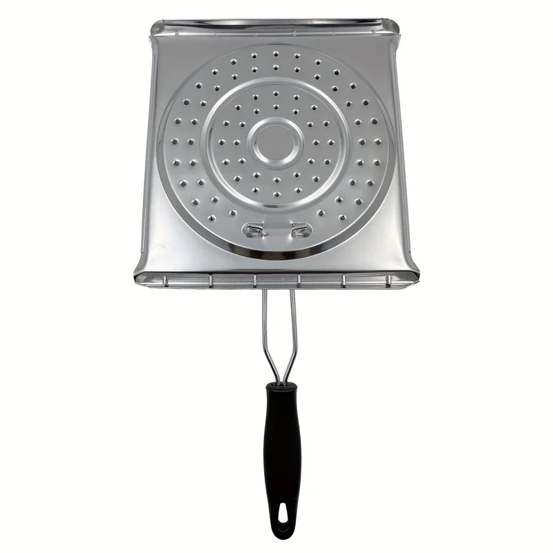 1-teiliger Edelstahl-Herdtoaster mit klappbarem Griff, Brottoaster für Campingkocher und Küchenherd, Campingkochgeschirr, Küchenherdtoaster, Wasser- und Kaffeewärmeständer für Campingkocher.