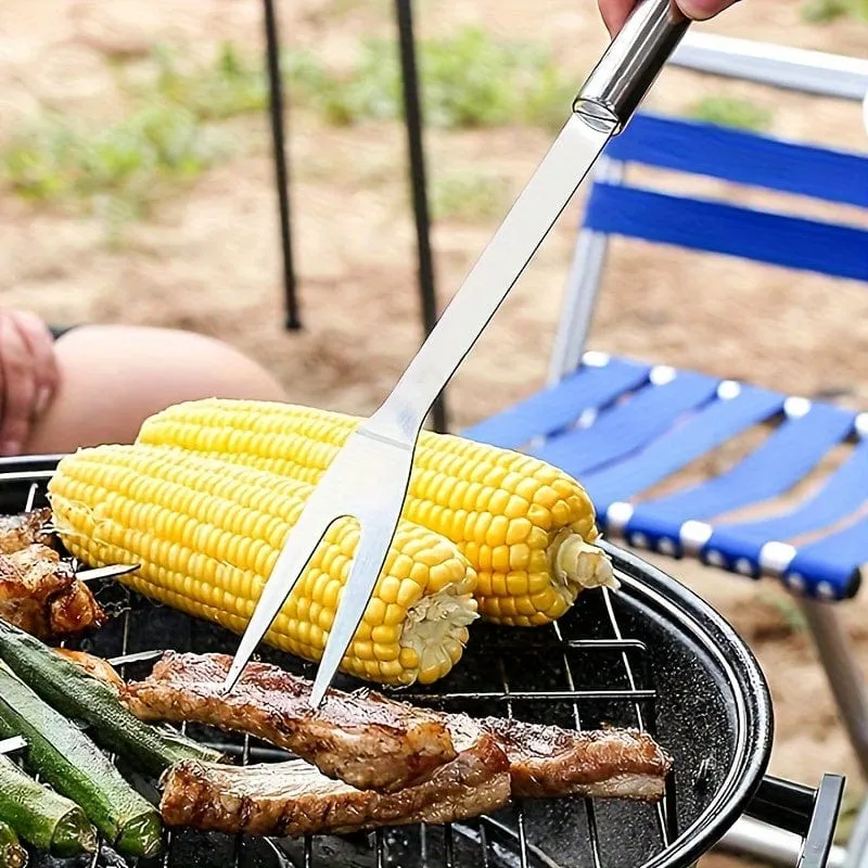 1/3/5 Stück, Grillset, Grillwerkzeug-Set, Outdoor-Grillset, Barbecue-Grillwerkzeug-Set mit Aufbewahrungstasche, Grillgabel, Spatel, Zange, Grillzubehör für Outdoor-Camping, Küchenzubehör, Outdoor-Zubehör.