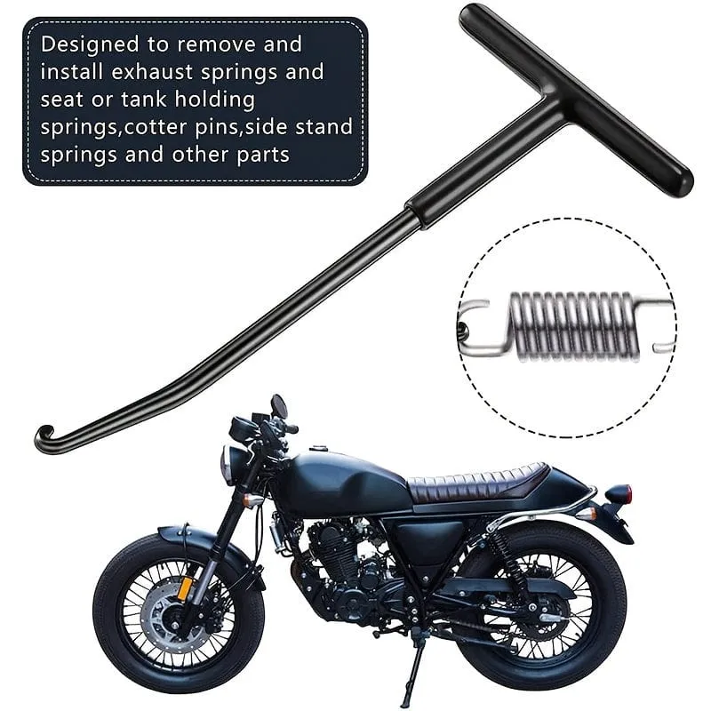 T-förmiger Federhaken, Motorrad-Bremsfederhaken, Schraubenschlüssel, Kupplung, Auspuffrohr, Feder, Demontage, Zughaken