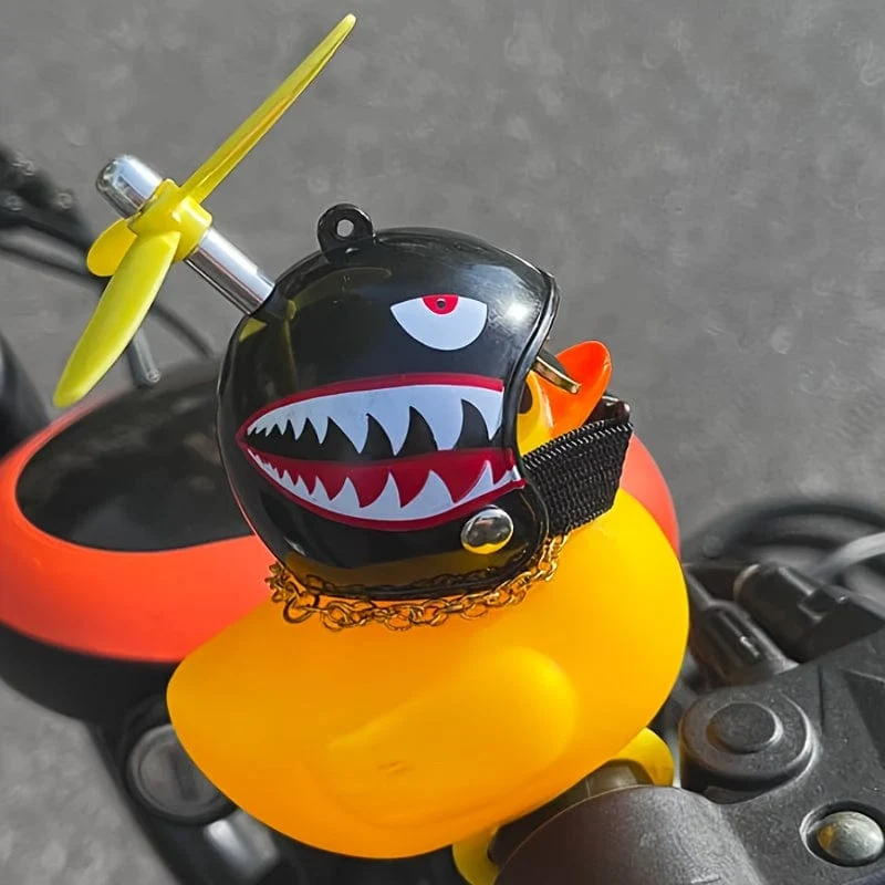 1 Stück Gummi-Ente-Design, Motorrad-Griff-Dekoration, niedliche Spielzeug-Ente