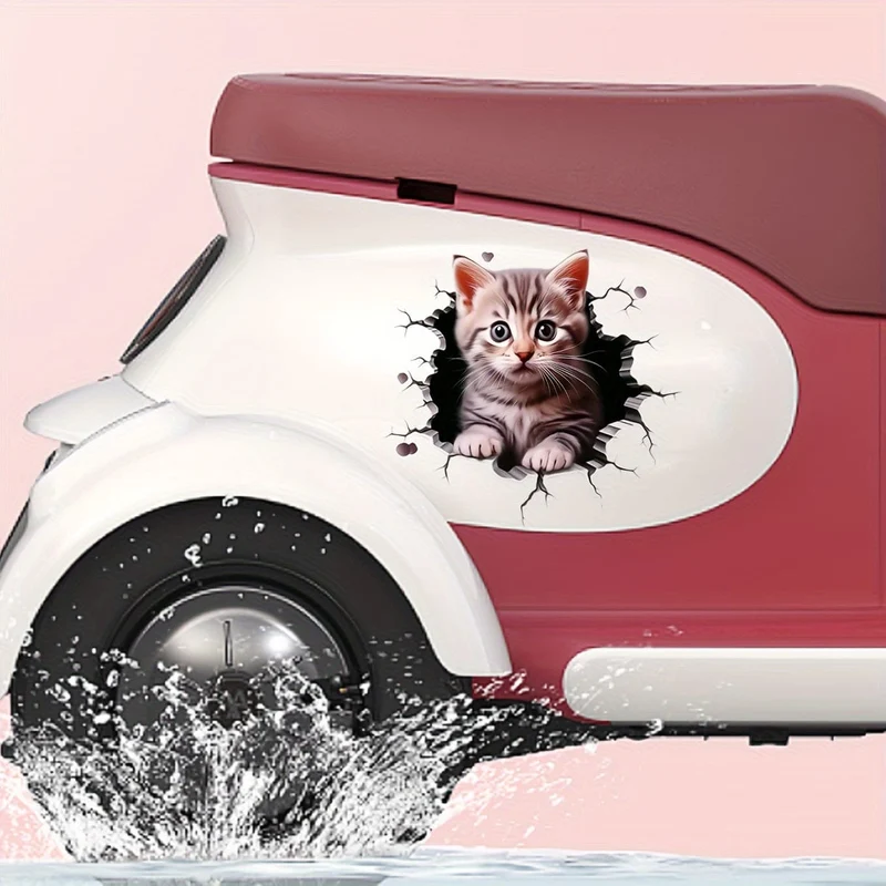 Autoaufkleber, Katzenmuster, kratzfester Aufkleber für Auto, Motorrad, Anhänger, SUV, Windows, Laptop, allgemeiner dekorativer Aufkleber