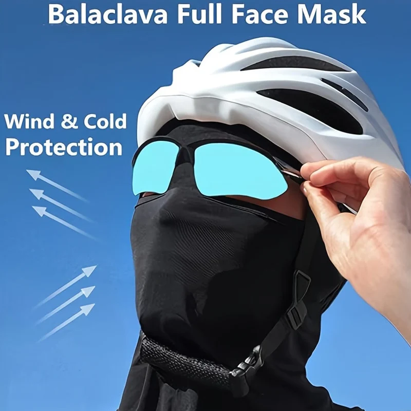 Radfahren Kopf Winddicht Maske Motorrad Windschutzscheibe Abdeckung Ski Kalt Maske Sonne UV Schutz Outdoor Sport Fahrrad Kappe