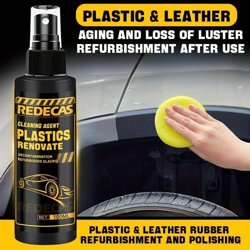 100 ml Auto-Kunststoff-Aufarbeitungsmittel, Innenpflege und Aufhellung, Restaurator, äußere Gummistoßstange, Alterung, Aufhellung, Reparaturbeschichtung
