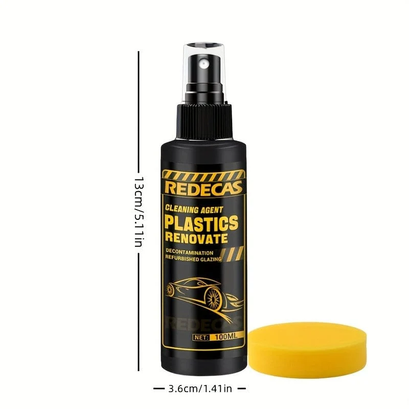 100 ml Auto-Kunststoff-Aufarbeitungsmittel, Innenpflege und Aufhellung, Restaurator, äußere Gummistoßstange, Alterung, Aufhellung, Reparaturbeschichtung