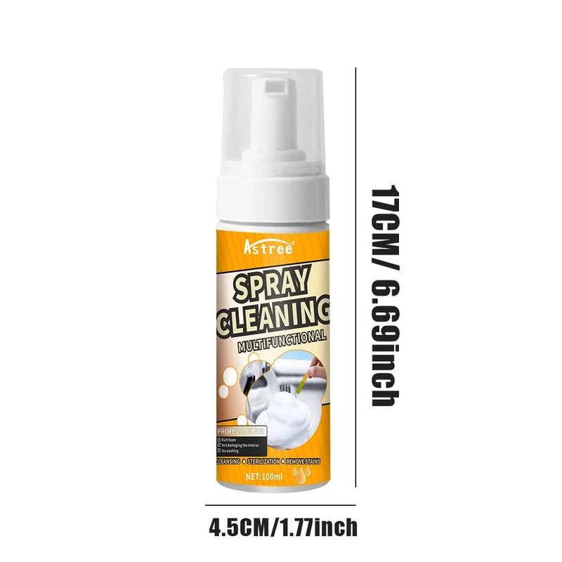 100 ml Auto-Reinigungsschaum, Innenstoff, Leder, Multifunktions-Reinigungsdekontamination für die Autoreinigung