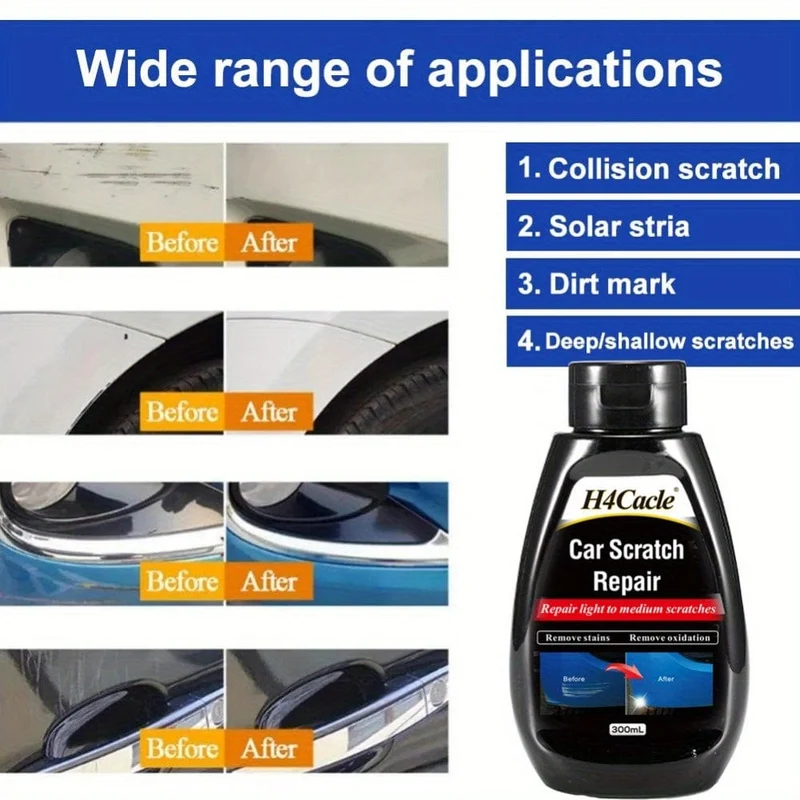 H4Cale Auto-Kratzer-Entferner, Lackpflege-Werkzeuge, Auto-Swirl-Entferner, Kratzer, Reparatur, Polieren, Karosserie, Schleifmittel, Anti-Kratz-Wachs