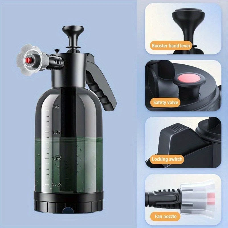 1pc Handheld Auto Waschen Sprayer 2L Mehrzweck Wasser Spray Flasche Für Automotive Detaillierung Haus Hof