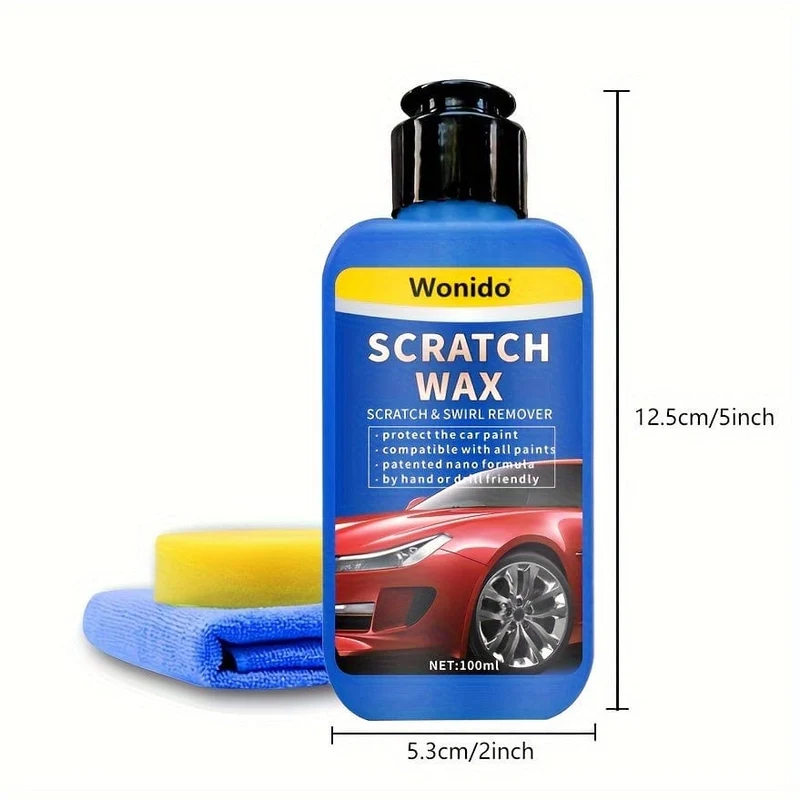 100 ml Auto-Kratzer-Entferner, Autolack-Reparatur, Artefakt, Farbe, Schönheit, Wartung und Pflege