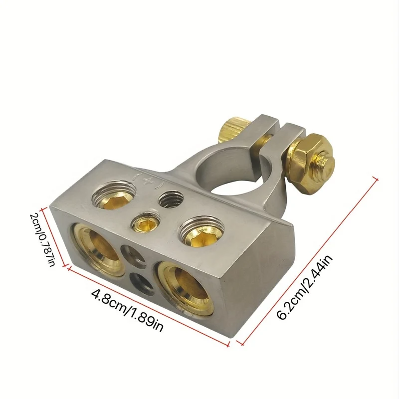 2 Stück Batterieklemmen, robuster Kfz-Batterieklemmenanschluss mit Schutzabdeckung für Autos, Lieferwagen, LKWs usw.