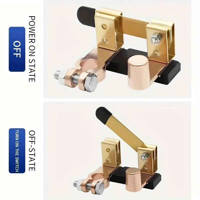 Batterietrennschalter an der oberen Säule für Auto, Marine und Wohnmobil, 12-Volt-Batterie-Abschaltschalter (horizontal und vertikal)