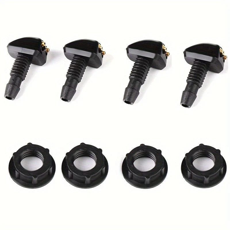 1 Set Universal Style Auto Scheibenwischerdüse 2 Meter Schlauch 6 Anschlüsse 4 Doppelloch Wassersprühdüsen