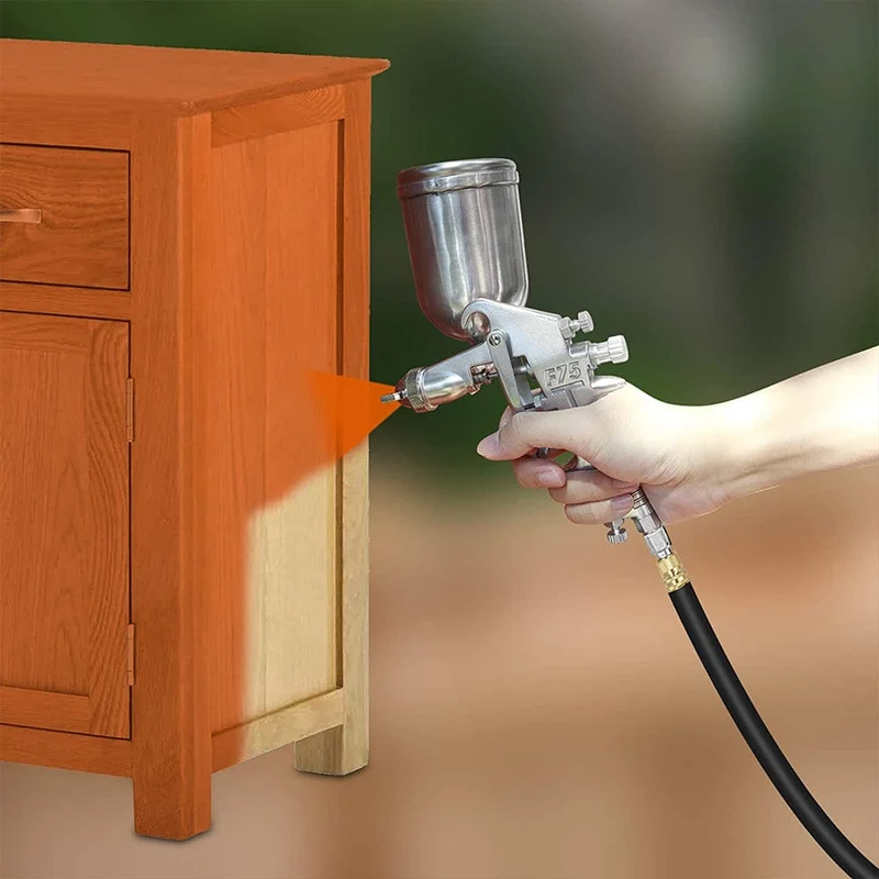 400ML Spritzpistole Professionelle Pneumatische Airbrush Sprayer Legierung Malerei Zerstäuber Werkzeug Mit Trichter Für Malerei Autos