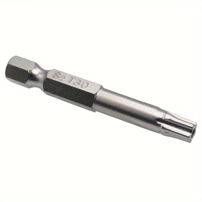 7 Stück/Set manipulationssichere Stern-Bits, 1/4 Zoll Sechskantschaft, S2-Stahl-Schraubendreher, vernickelt, 5 cm Länge
