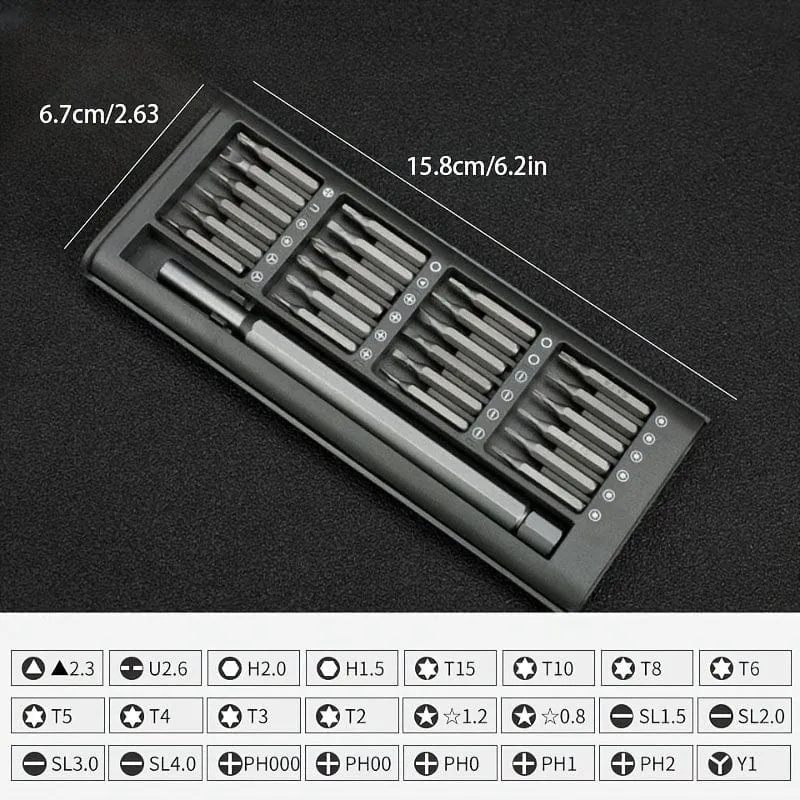 24-in-1-Multi-Schraubendreher-Set, 60 HRC, magnetisch, Präzisionsschraube für die Reparatur von Computer- und Telefonen