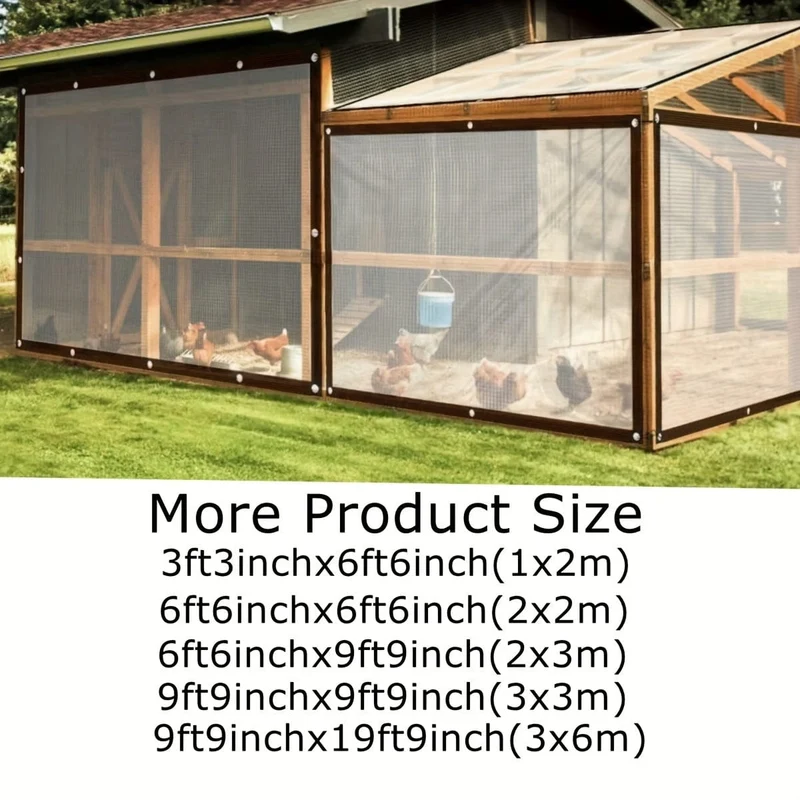 1 Stück transparente Plane mit verstärkten Gommets, wasserdichte Planenabdeckung für Gewächshaus, Balkon, Garten, Terrasse, Veranda, Überdachung, Camping, Outdoor-Zeltabdeckung