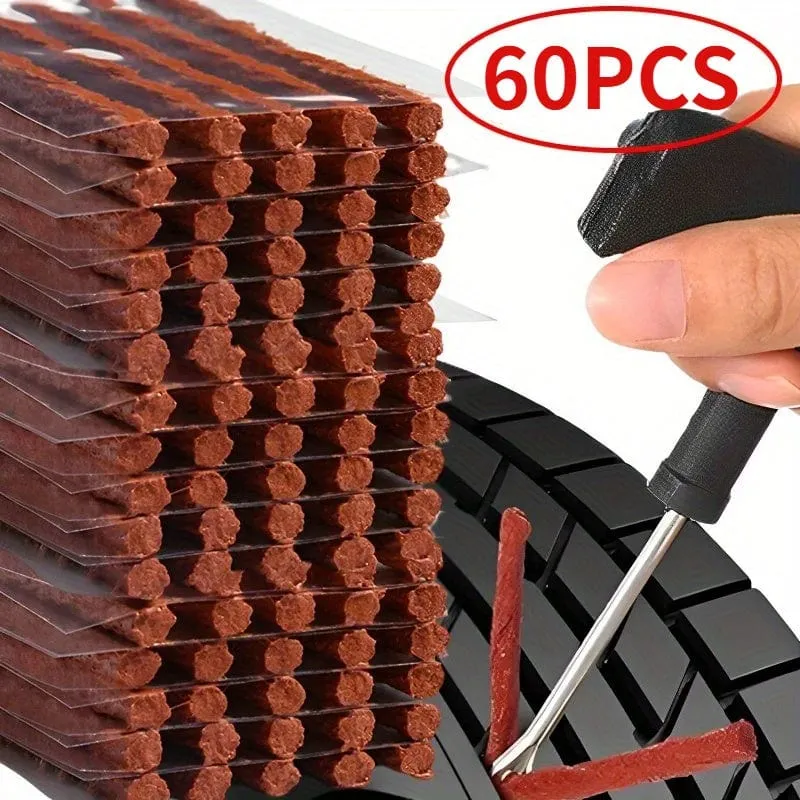 60/30 stücke Auto Reifen Reparatur Werkzeug Auto Reifen Punktion Reparatur Motorrad Schnelle Reparatur Dichtung Gummi Streifen Kit Garage Auto Zubehör