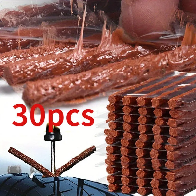 60/30 stücke Auto Reifen Reparatur Werkzeug Auto Reifen Punktion Reparatur Motorrad Schnelle Reparatur Dichtung Gummi Streifen Kit Garage Auto Zubehör