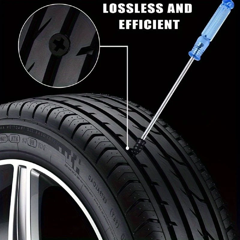 20-teiliges Vakuum-Reifen-Reparatur-Set, Nagel-Sets für Räder, Auto, Motorrad, Roller, Gummi, schlauchloses Reifen-Reparatur-Werkzeug, kleberfrei, Reparatur-Reifen-Nagel