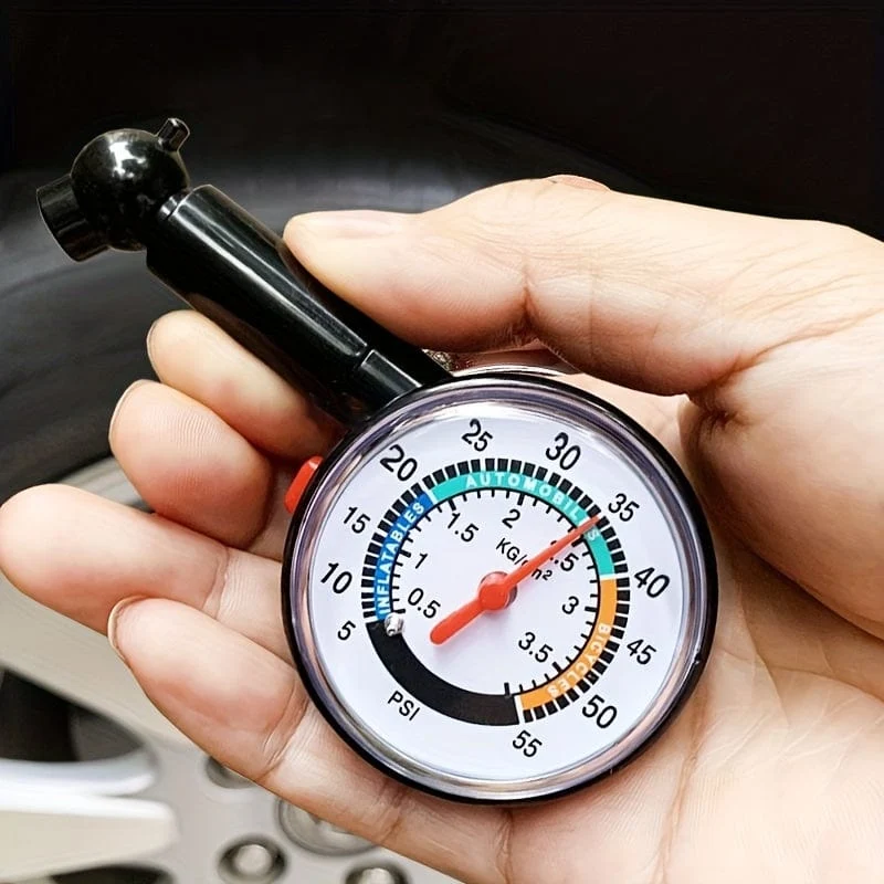 Auto-Reifendruckmessgerät-Erkennung, hochpräzises mechanisches Luftdruckmessgerät, multifunktionales Auto-Notfall-Reifendruckmessgerät