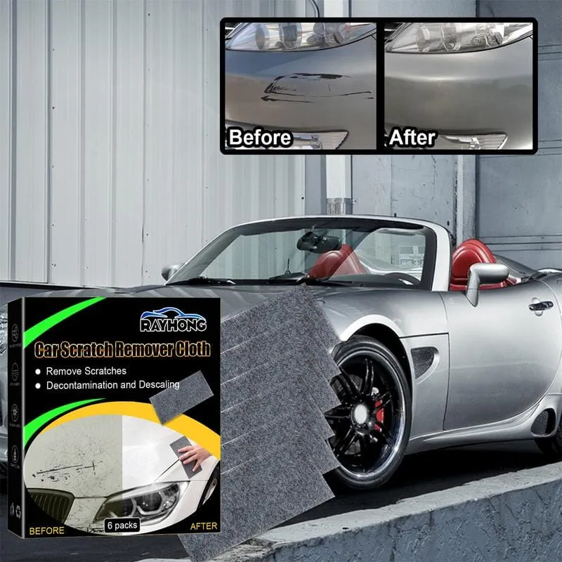 6 Packungen tragbares Nano Magic Cloth – Reparieren Sie Kratzer im Autolack in Sekundenschnelle!