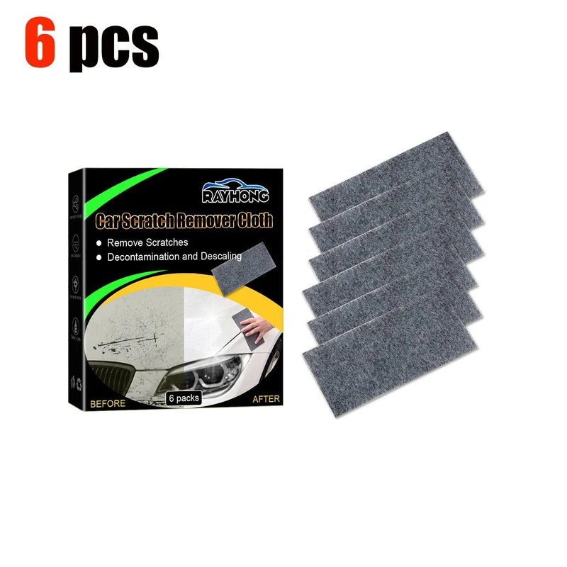 6 Packungen tragbares Nano Magic Cloth – Reparieren Sie Kratzer im Autolack in Sekundenschnelle!