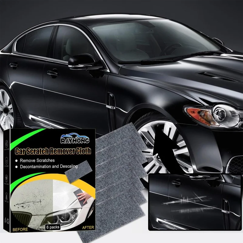 6 Packungen tragbares Nano Magic Cloth – Reparieren Sie Kratzer im Autolack in Sekundenschnelle!